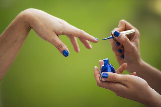 Beautiful blue nail polish Beautiful blue nail polish